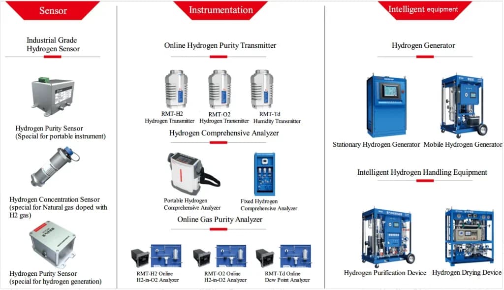 Hydrogen Sensor Instrumentation and Equipment